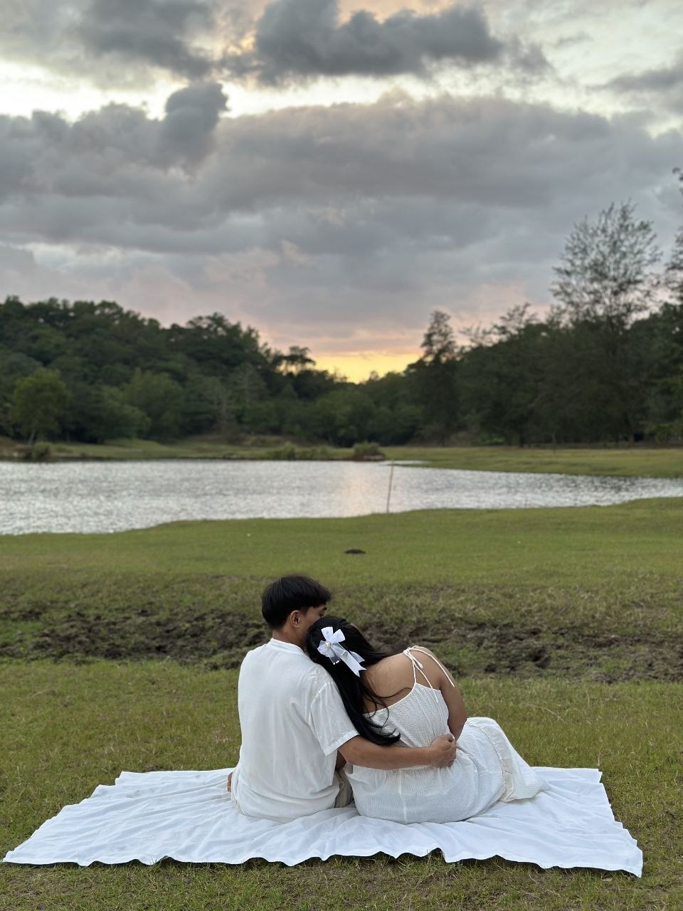 Couple laughing